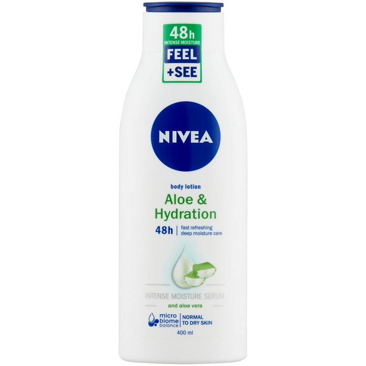 Nivea Aloe & Hydration Testápoló Tej, 400 ml