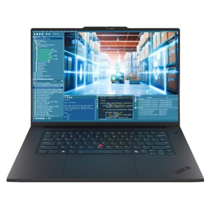 Laptop Lenovo ThinkPad P1 Gen 9 21UE000LGE, 16 inch 2560 x 1600, Intel Core ultra 7 356H 16 C / 22 T, N/A - N/A, 24 MB cache, 45 W, 32 GB LPDDR5x, 1 TB SSD, Nvidia RTX PRO 1000, Windows 11 Pro, Tastatura International, Black