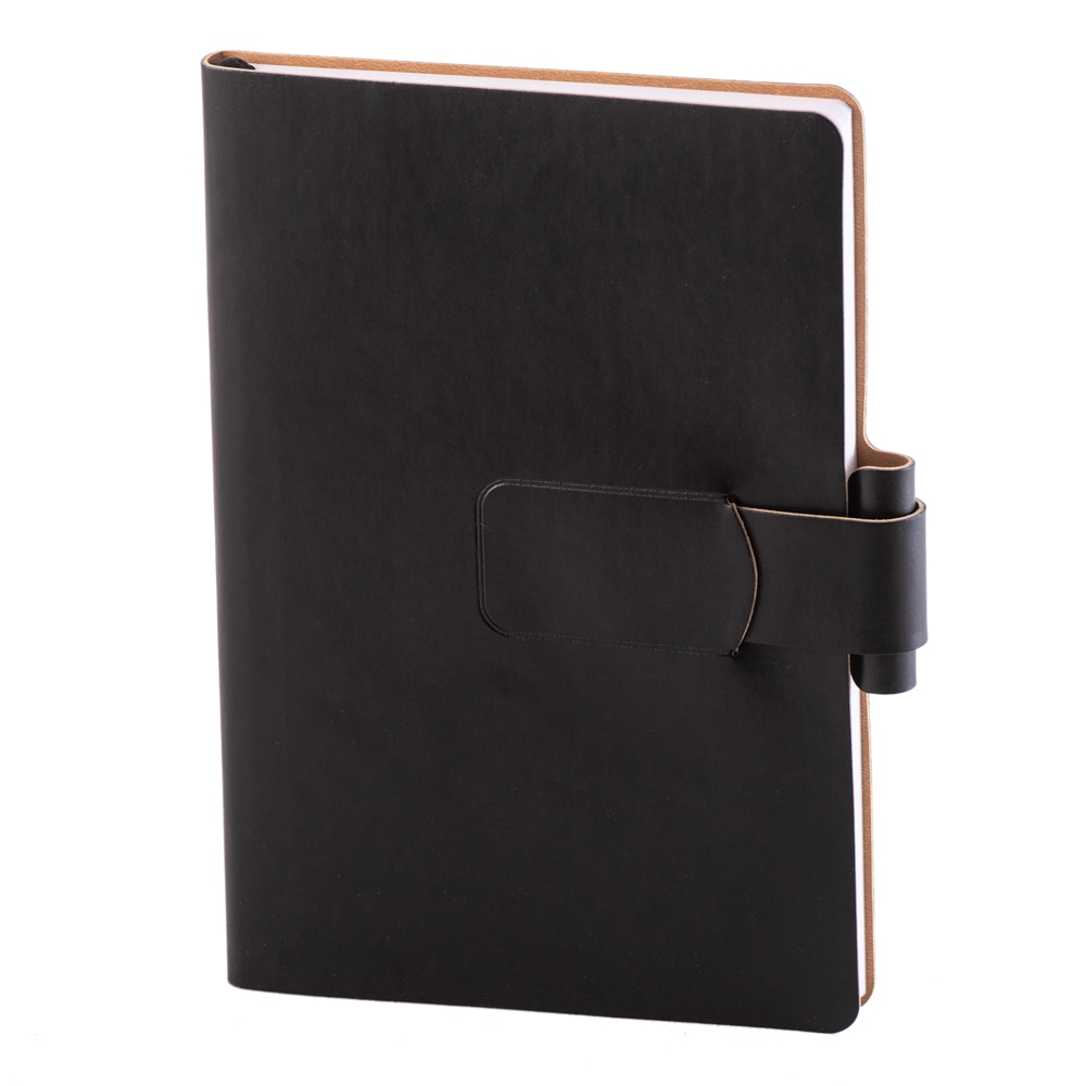 Notes Unika Ravelo, personalizat, hartie alba, cu liniatura, Negru