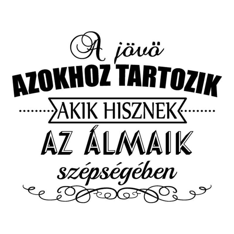 Sticker Decorativ - SMAER - A Jovo - 60cm x 50cm - Negru