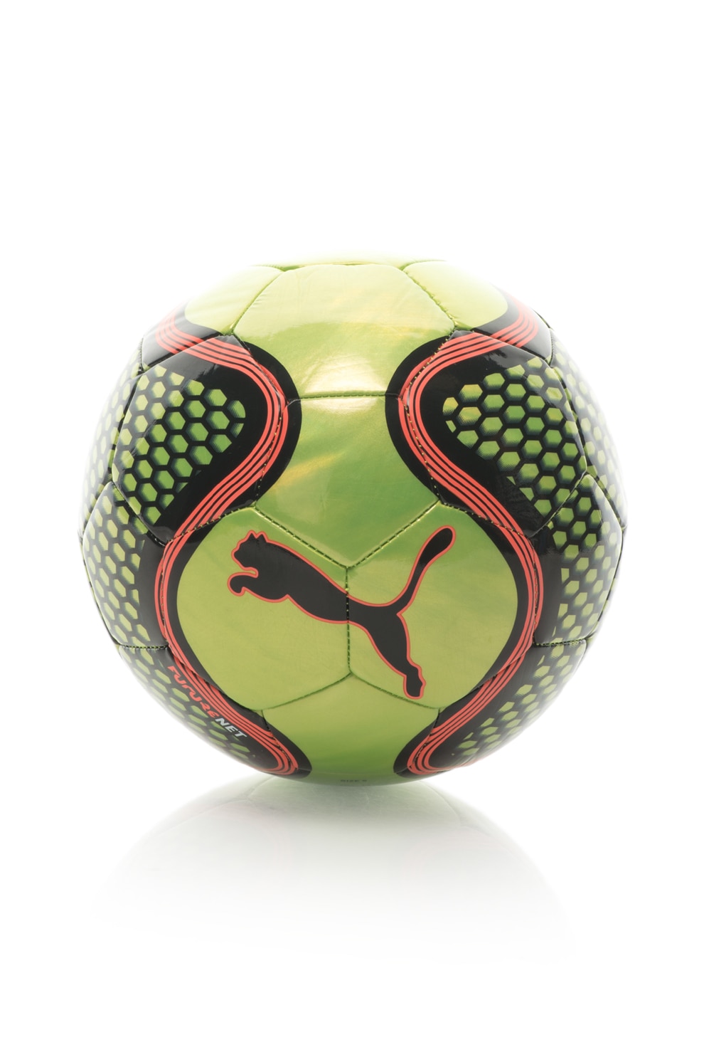 Puma, Future Net logós futball-labda, Zöld/Fekete,