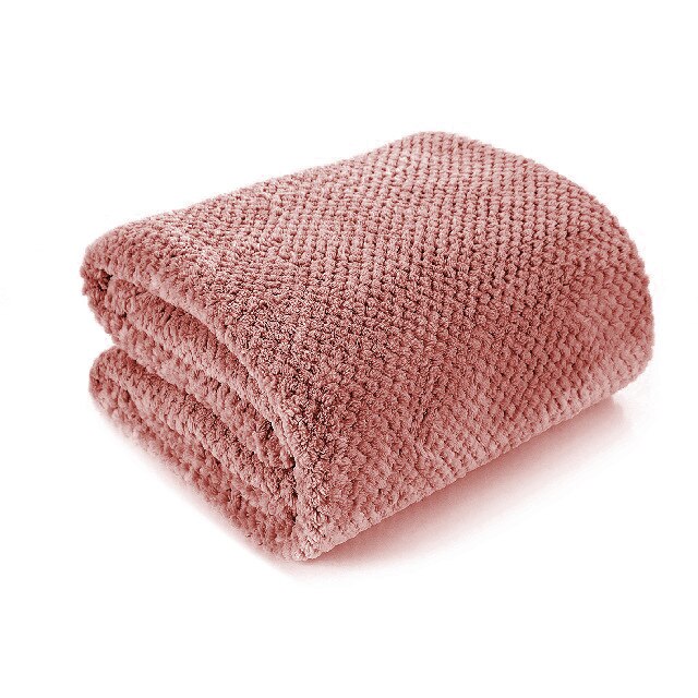 Patura Cocolino moale gofrata burgundy, punga cadou 200X230cm D785