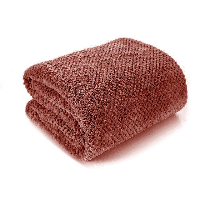 Patura cocolino, moale la atingere, 200X230 cm, uni, burgundy Amy32