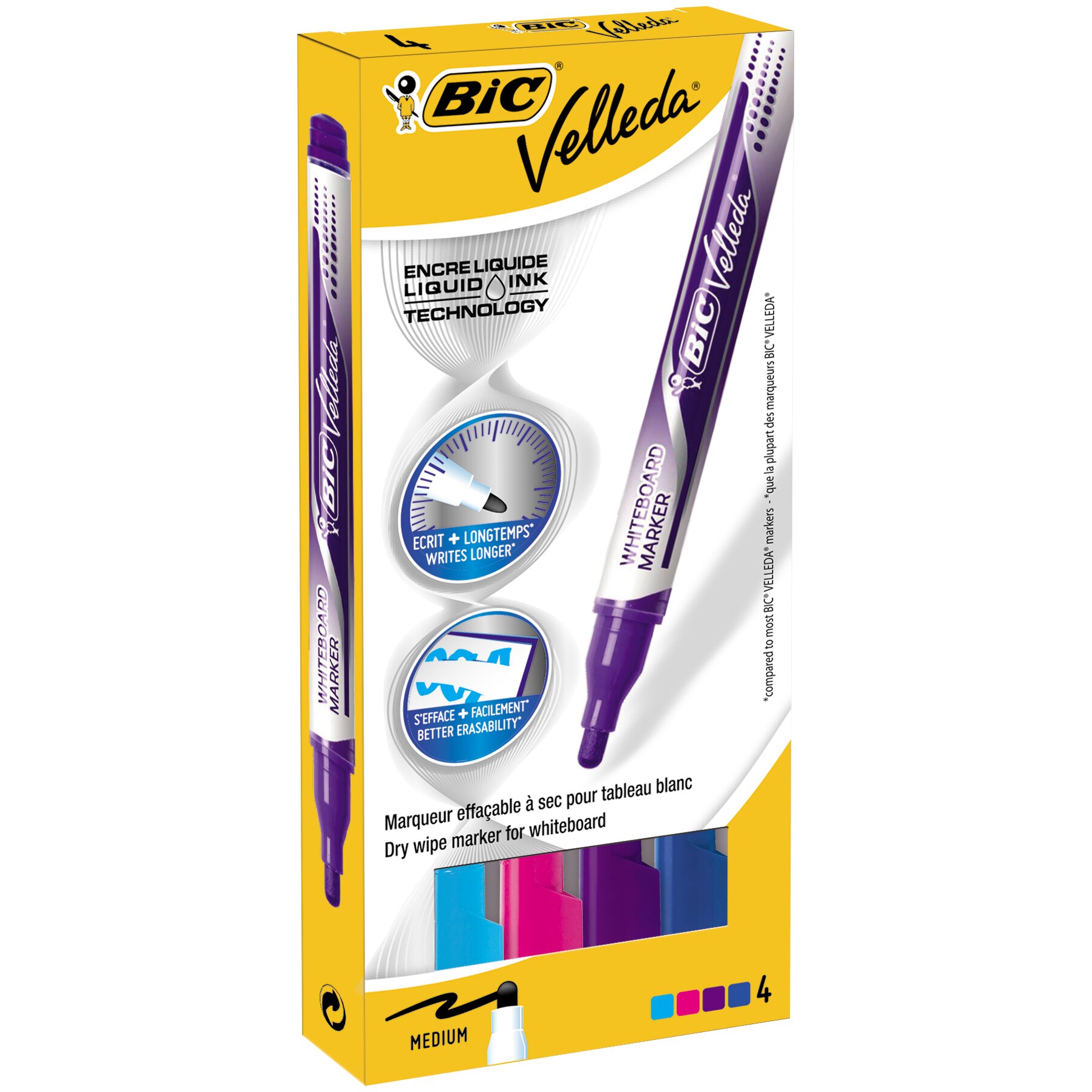 Marker Velleda Liquid Fashion -asortat - B/4