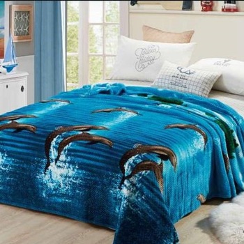 Patura Cocolino moale, cu model, punga cadou 200X230cm bleu Fo366 Patura Cocolino moale, cu model, punga cadou 200X230cm bleu Fo366