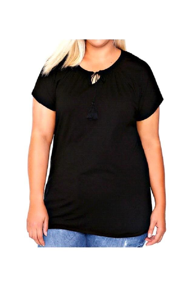 Tricou dama, Florentina, negru, Negru