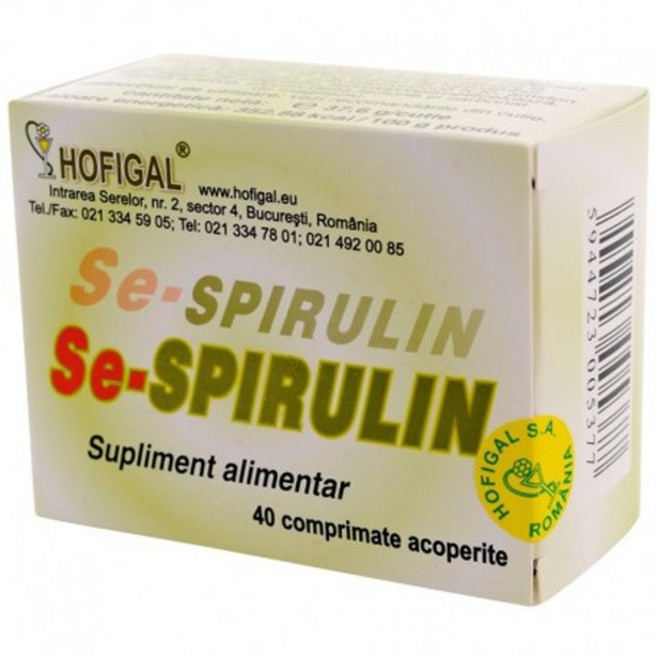 Se-Spirulin 40 tabletta Hofigal