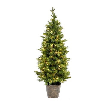 Brad artificial cu 200 de leduri, 150 cm, verde Brad artificial cu 200 de leduri, 150 cm, verde