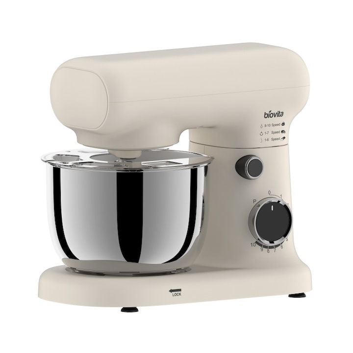 Set 7 in 1 Mixer electric de mana fara fir, cu perie, racleta, separator de galbenusuri, 20W, 3 viteze, cu incarcare pe USB, alb