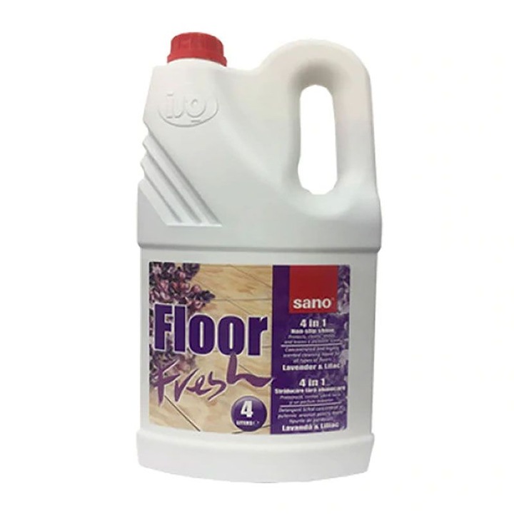 Почистващ препарат за подове Sano Floor Fresh, люляк, 4 л