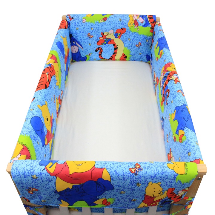 Set aparatori patut, Maxi, Winnie si Aiurel, albastru, 140x70cm