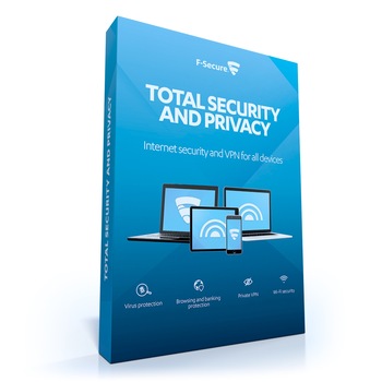 F-Secure Total Security, Licenta electronica, 3 utilizatori, 1 an F-Secure Total Security, Licenta electronica, 3 utilizatori, 1 an