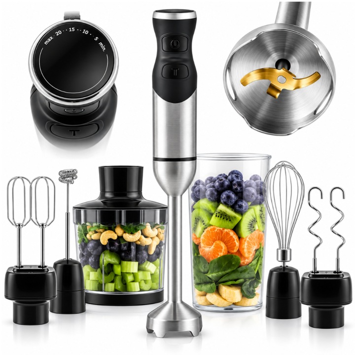 Mini Juicer Portabil, Electric, Practic, Multifunctional, Pentru preparat sucuri sanatoase si shake-uri delicioase, Capacitate 300 ml, Incarcare USB, Putere 18.000 rpm, Model G0316, Alb