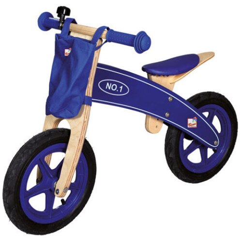 Bicicleta fara pedale Bino Berry-lemn
