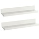 Set 2 rafturi perete MDF, 55x12x7 cm, Alb