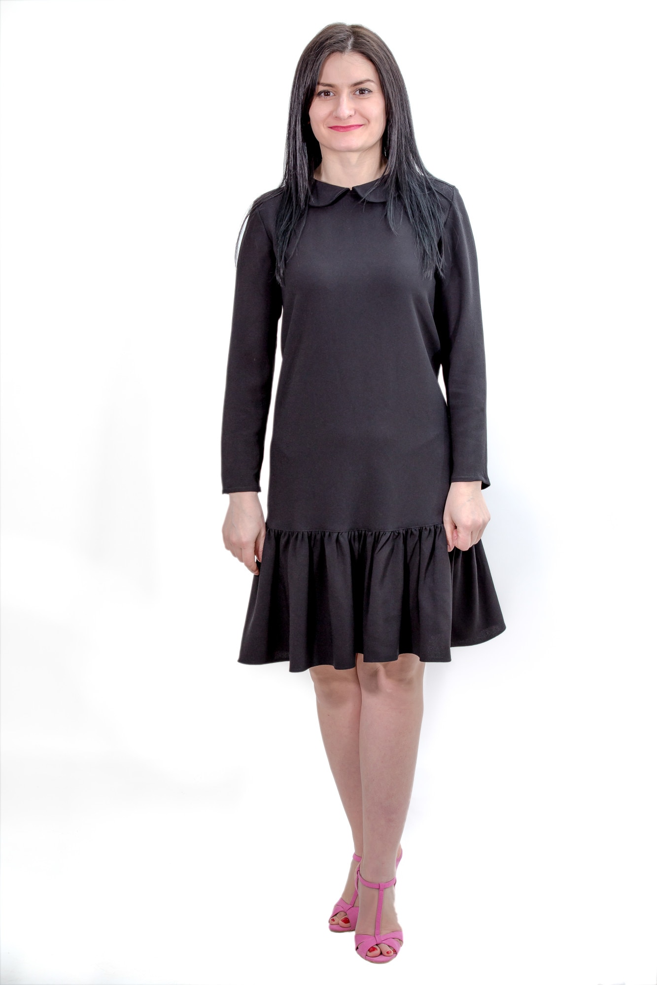 Rochie neagra, vascoza, marimea 40