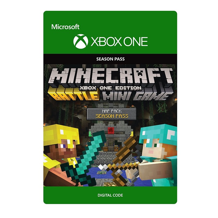 Microsoft Minecraft: Battle Map Pack Season Pass [DLC] kiegészítő, Xbox One