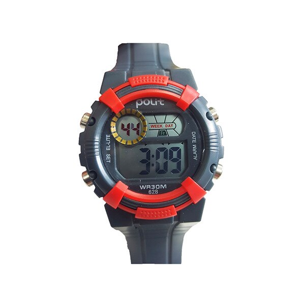 Ceas Copii, Afisaj Electronic, Cronometru, Data, Alarma/F1, Rezistent la Apa, Gri/Rosu Salamandra Kids