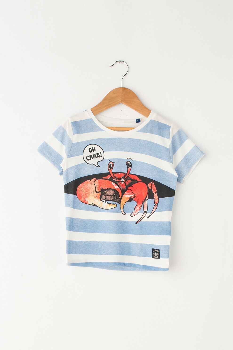 Tom Tailor Kids, Tricou cu imprimeu grafic frontal, Albastru/Alb/Rosu, 104-110 CM