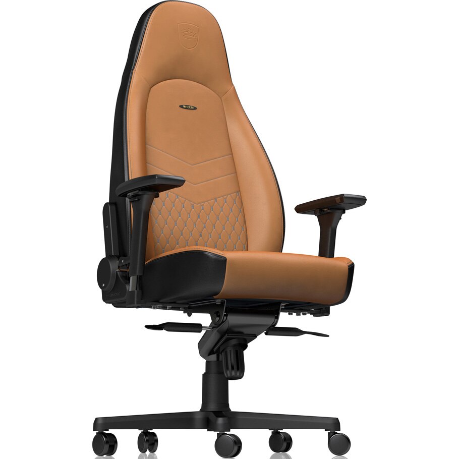 Стол Gaming NobleChairs Icon, Real Leather Cognac/Black eMAG.bg
