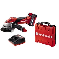 polizor unghiular flex pe acumulator einhell power x-change te-ag 18115 li kit 18 v 115 mm diametru disc 8500 rpm valiza transport acumulator incarcator imagen 14_0_
0