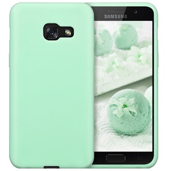 Husa de protectie silicon candy pentru Samsung Galaxy A3 (2017), Blue Husa de protectie silicon candy pentru Samsung Galaxy A3 (2017), Blue