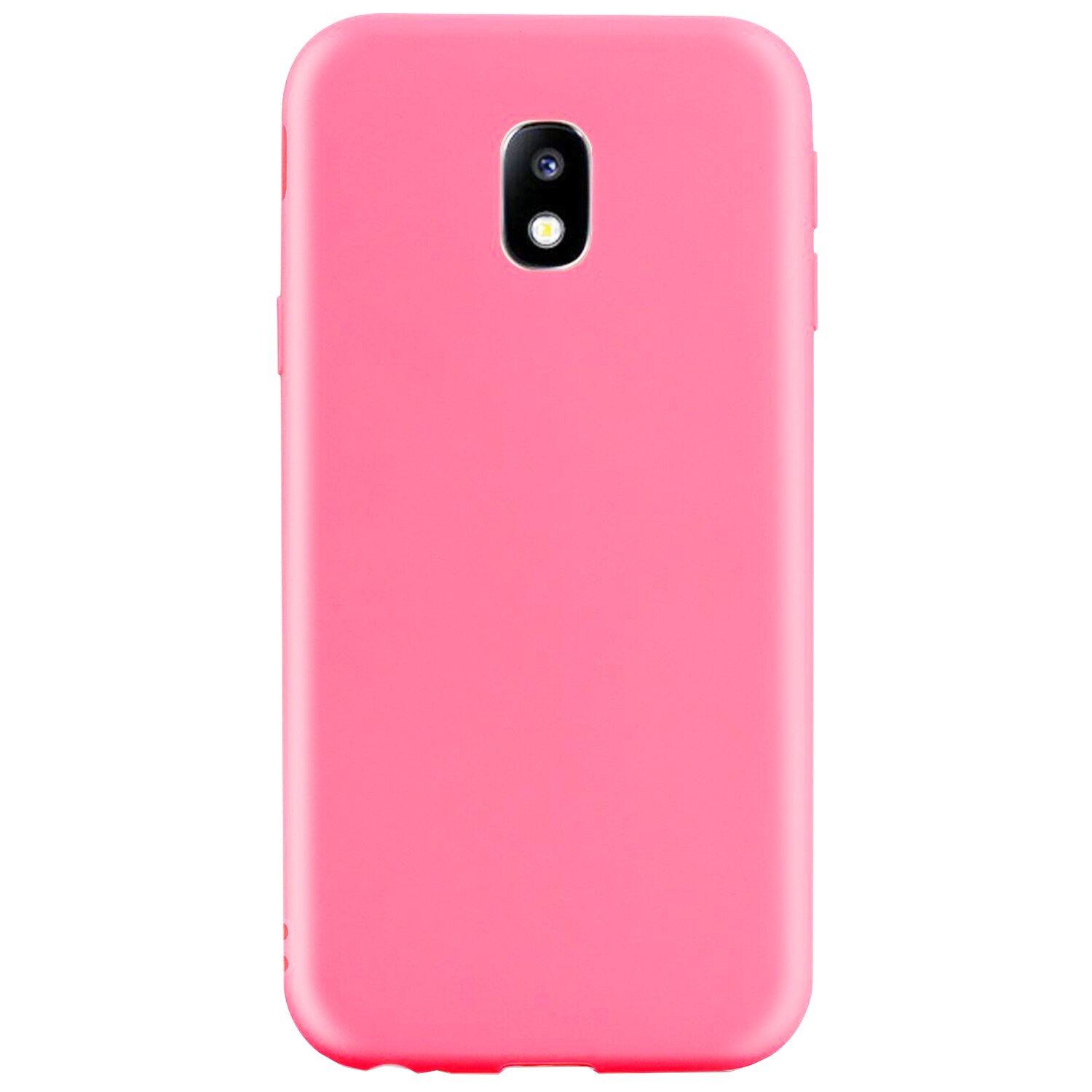Husa de protectie silicon candy pentru Samsung Galaxy J3 (2017), Pink