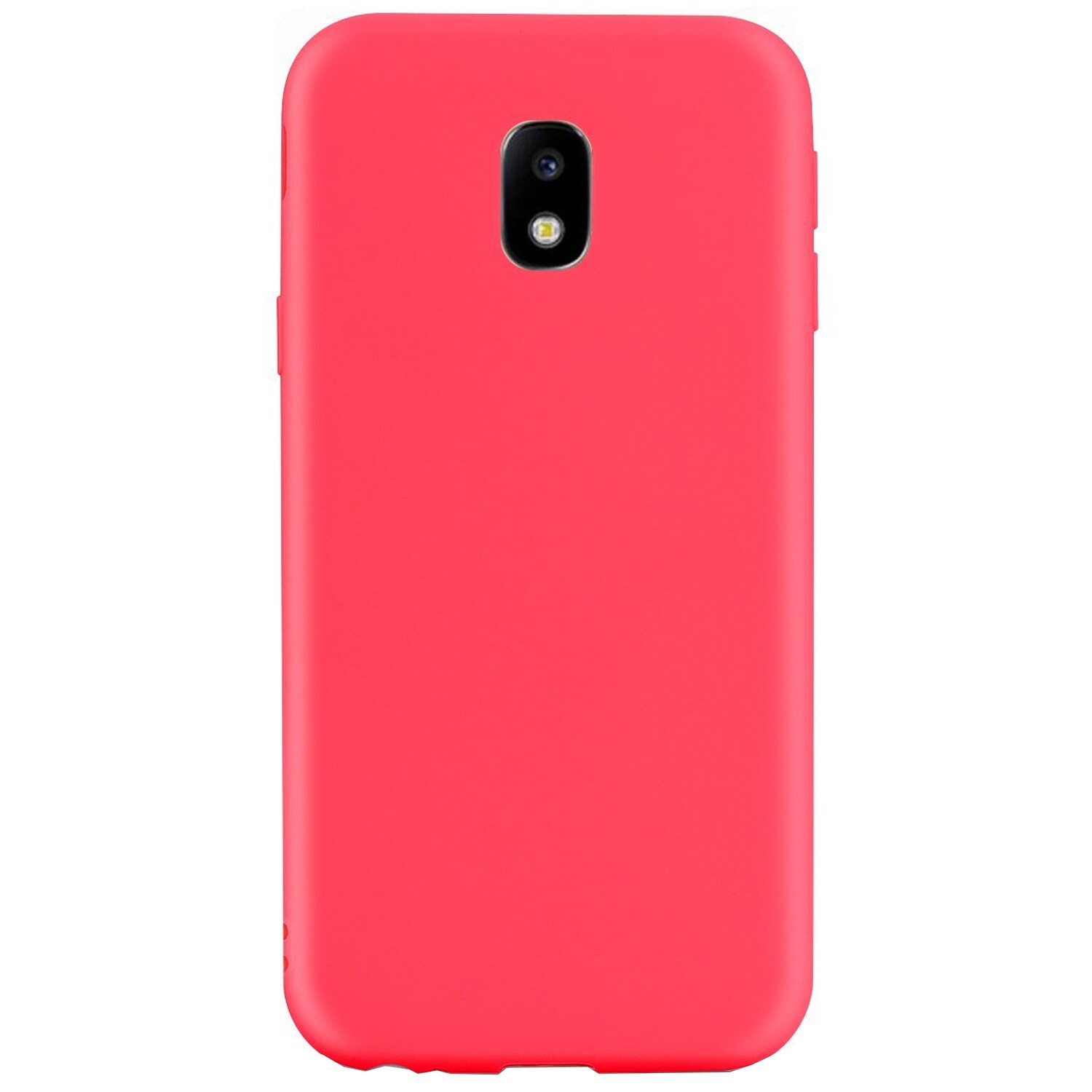 Husa de protectie silicon candy pentru Samsung Galaxy J7 (2017), Red