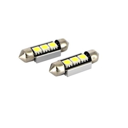 Set becuri auto, c5w,led, 3, smd, numar inmatriculare, plafoniera, lumina alba