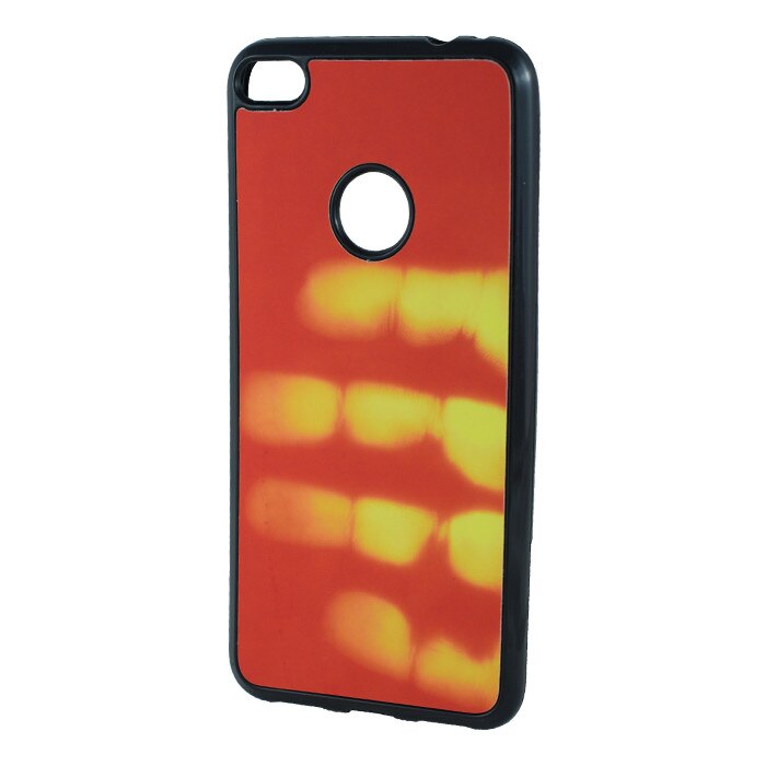 Husa termosensibila Huawei P8 Lite 2017 rosu/galben