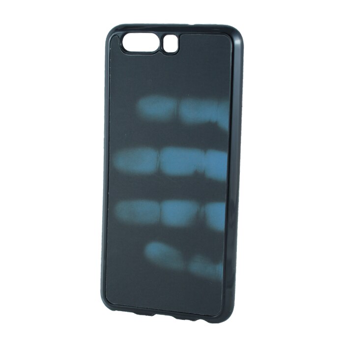 Husa termosensibila Huawei P10 negru/albastru