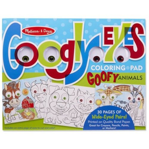 Bloc cu desene de colorat Animale caraghioase, Melissa & Doug Multicolor