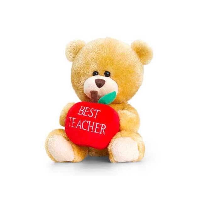 Jucarie de plus Keel Toys Pipp ursul cel mai bun profesor 14cm