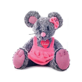 Jucarie de plus Lumpin Soarecele Vicky in rochita roz 40cm Jucarie de plus Lumpin Soarecele Vicky in rochita roz 40cm