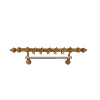 galerie din lemn strunjit pentru perdelestejar inchis 300 cm  sina u 290 cm bejaccesorii incluse imagen 43_0_
0
