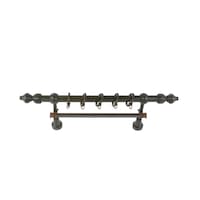 galerie din lemn strunjit pentru perdelewenge180 cm  sina u 170 cm maroaccesorii incluse imagen 12_0_
0