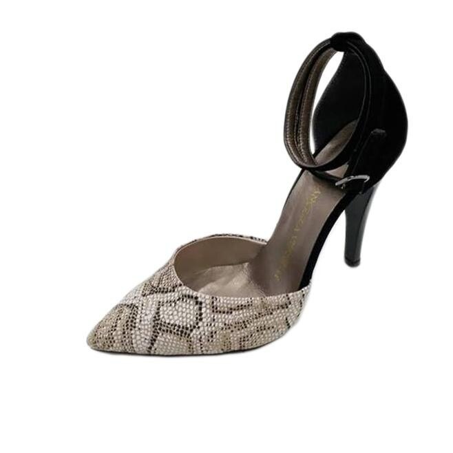 Sandale elegante cu toc inalt, D&J Exclusive, Negru