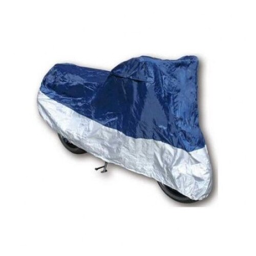 Prelata moto impermeabila 264x104x130 albastru/argintiu peste 1000cc