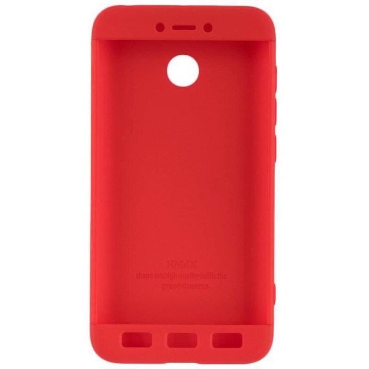 Iberry 3in1 Case Fit Red за Xiaomi Redmi Note 4,4X (MediaTek)