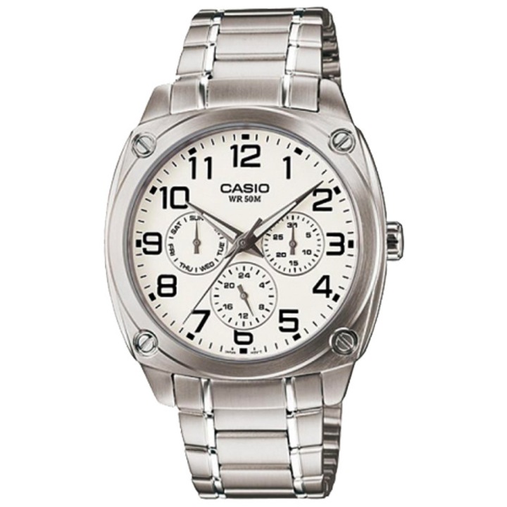 Casio MTP-1309D-7B férfi karóra, ezüstszín