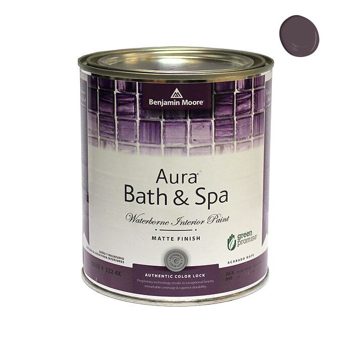 Антиплесенна матова боя Benjamin Moore AURA, За Бани и Спа, 3,78л. AF