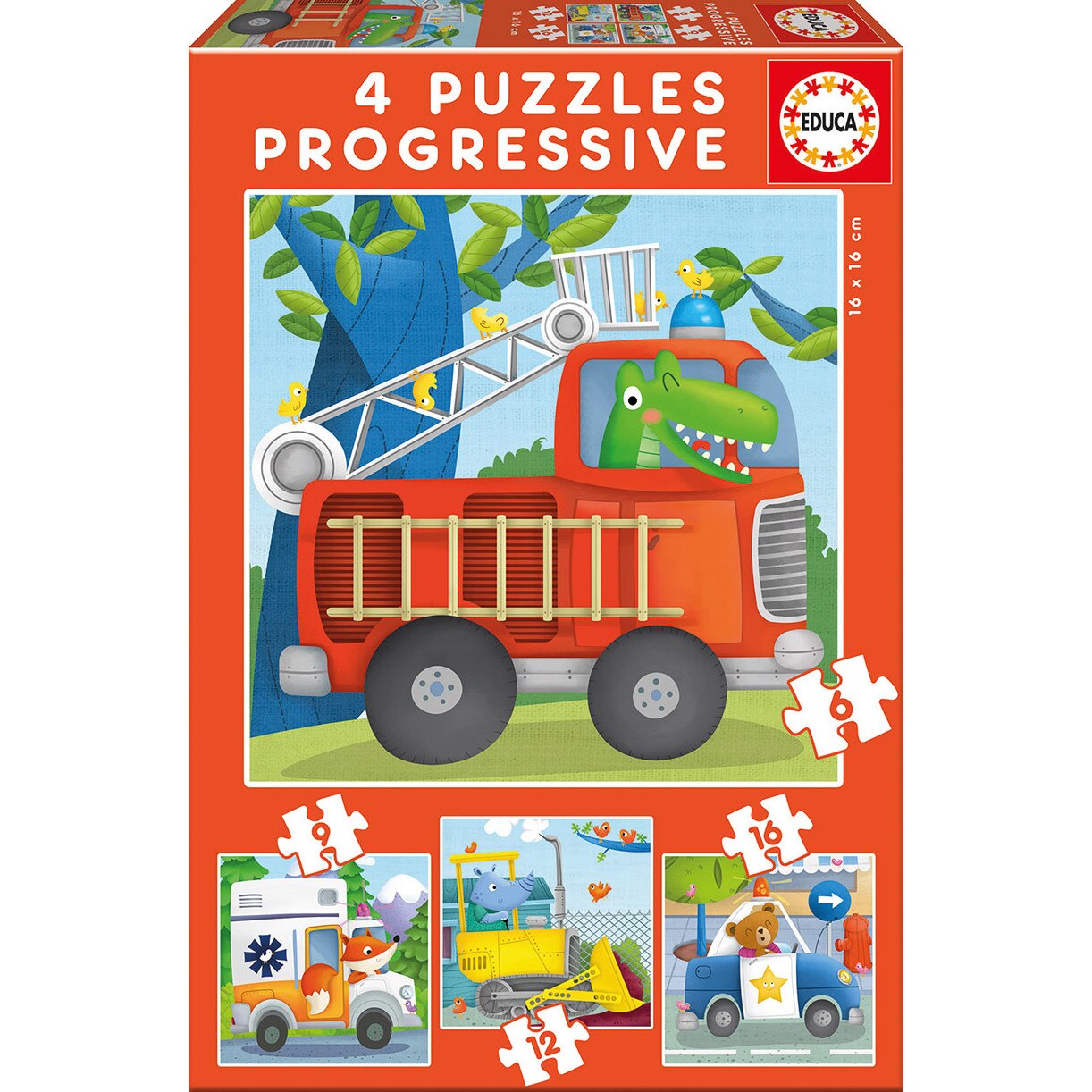 Puzzle Educa - Rescue Patrol, 6/9/12/16 piese (17144)