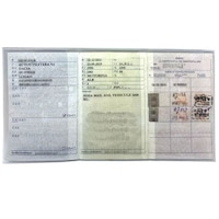 Coperta protectie certificat inmatriculare MicoStore, 3 parti, PVC transparent, 123x220mm