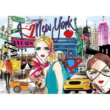 Puzzle Educa - Take me to New York, 500 piese, include lipici puzzle (17649) Puzzle Educa - Take me to New York, 500 piese, include lipici puzzle (17649)