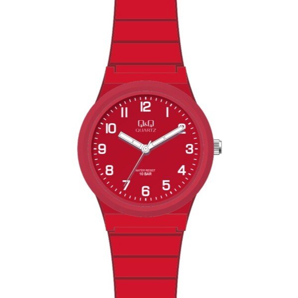 Ceas copii Q&Q VP46J041Y , Rosu, 100m WR