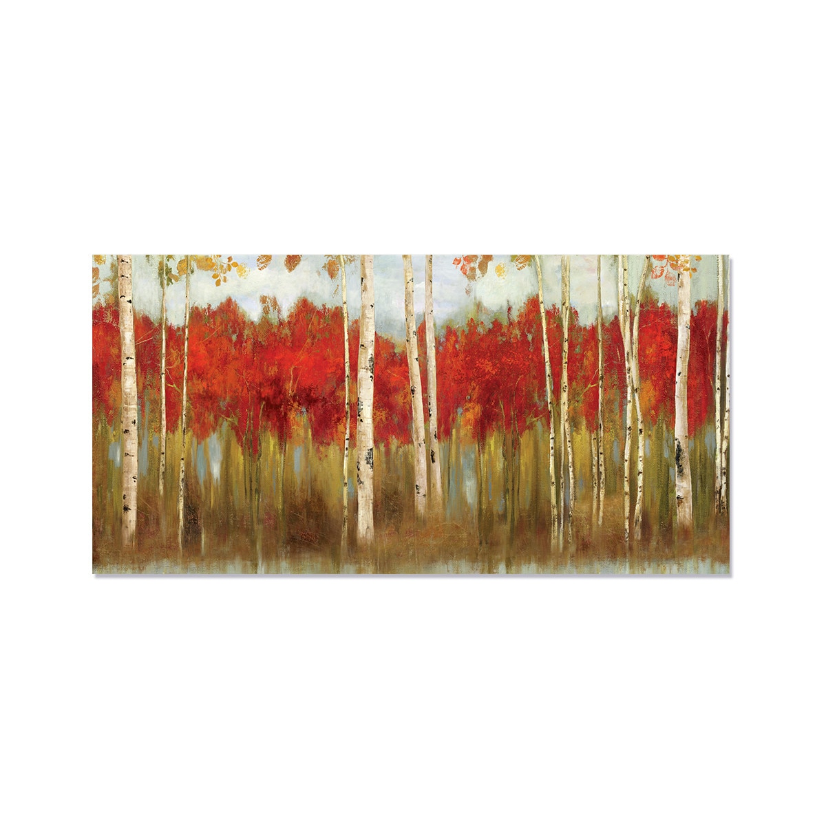 Tablou Canvas - Padure, Frunze, Toamna, 50 x 100 cm