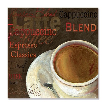 Tablou Canvas - Cappuccino, Espresso, Latte, Coffe Blend, 100 x 100 cm Tablou Canvas - Cappuccino, Espresso, Latte, Coffe Blend, 100 x 100 cm