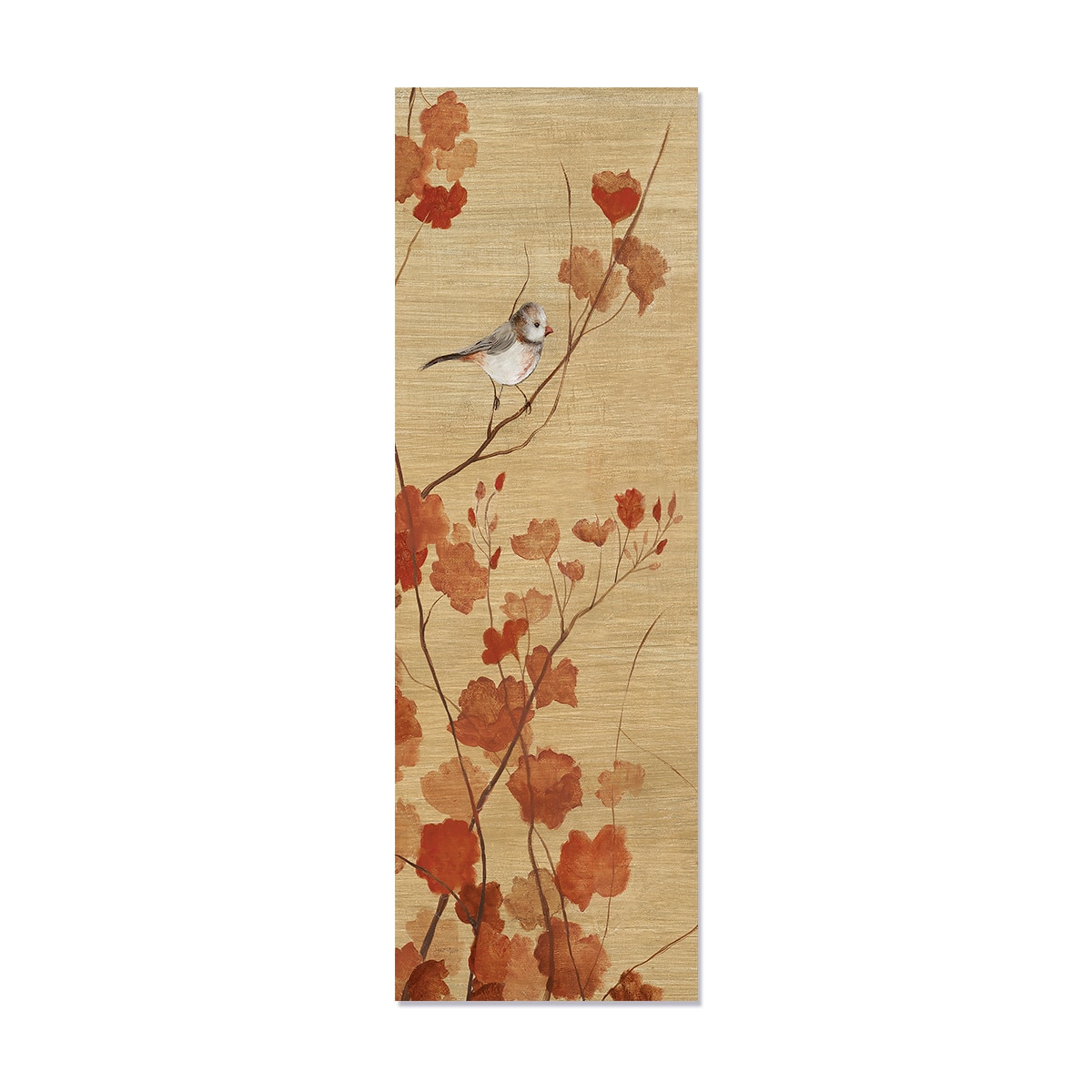 Tablou Canvas - Toamna, Frunze, Pasare, 30 x 90 cm