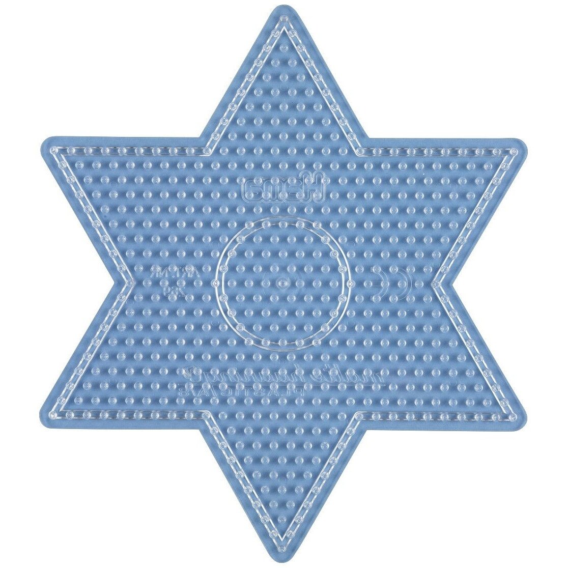 Planseta pentru margele Hama Midi STEA MARE transparent