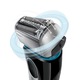 Aparat de ras Braun 5140s, Wet&Dry, trimmer, reincarcabil, Negru/Albastru